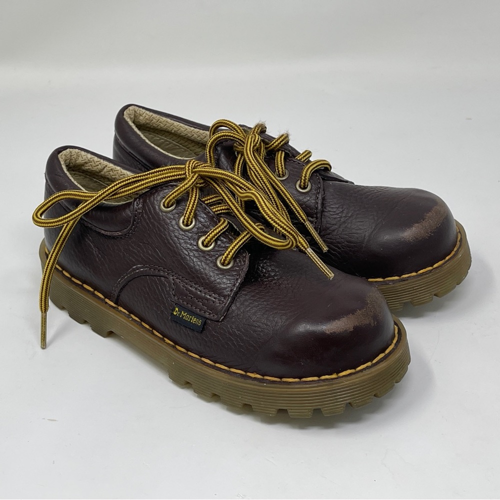 Dr. Martens kids dr martens 6378 kids Brown Leather Shoes wear on tips USL 13